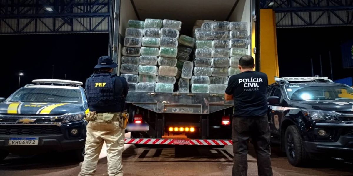 Homem é preso transportando quase 2 toneladas de maconha na BR-277 em Cascavel
