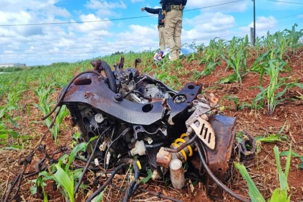 Jovem morre em grave acidente com moto esportiva na BR-163 em Toledo