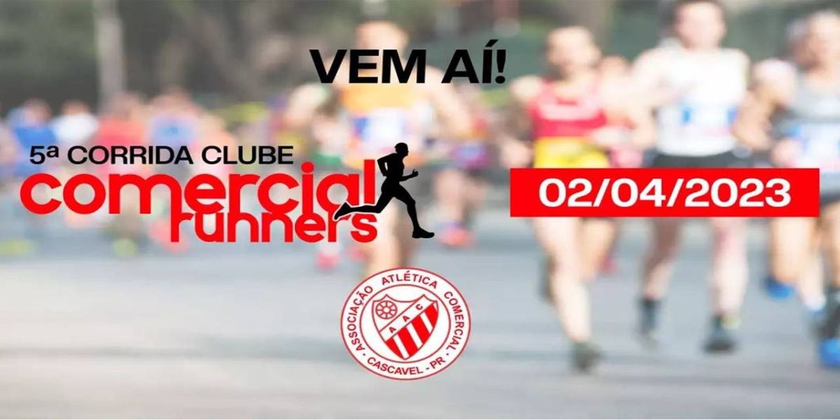 Comercial Runners: Corrida de rua será realizada em abril, em Cascavel