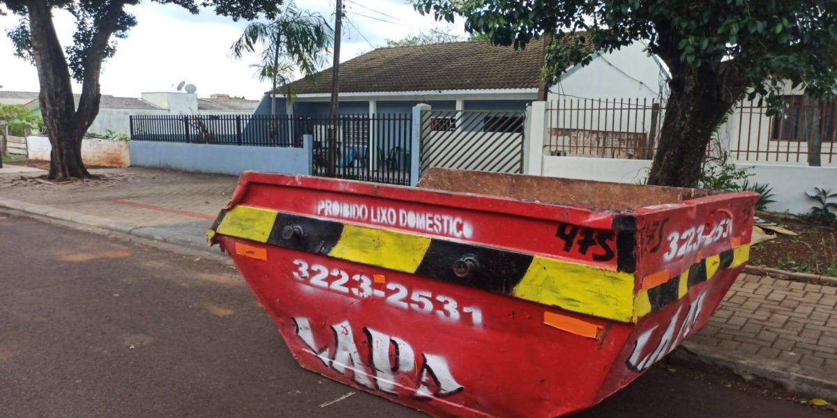 Atenção, Santo Onofre: Saúde instala caçambas para destinar lixo de pequeno volume