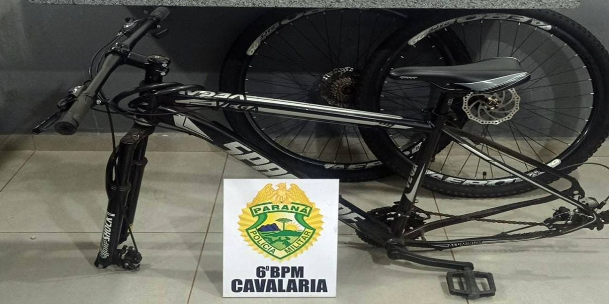 Polícia Militar prende suspeito de receptação e recupera bicicleta em Cascavel