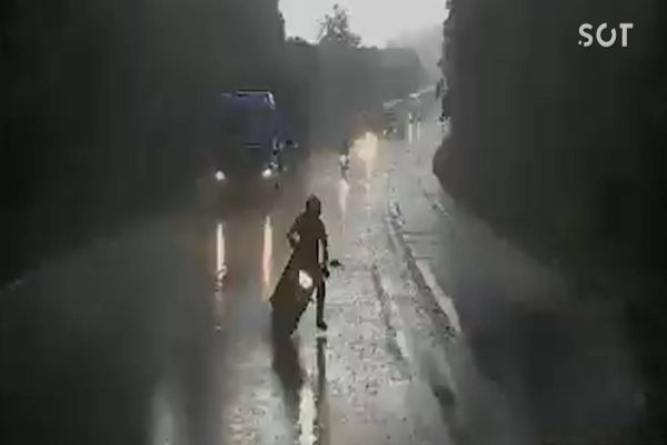 Vídeo mostra momento exato do acidente que vitimou soldado da PM na BR-153