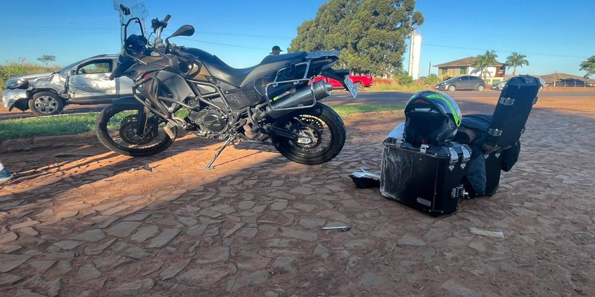 Motociclista fica ferido em colisão de trânsito na BR-369 em Corbélia