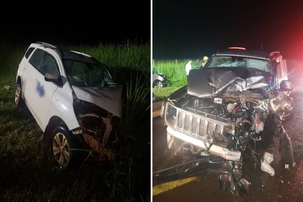 Quatro pessoas ficam feridas em colisão de trânsito na PR-182 em Toledo