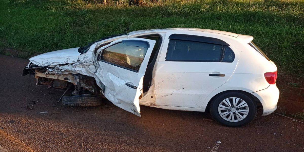 Grave acidente na BR-277 envolvendo dois veículos em Catanduvas deixa uma pessoa ferida