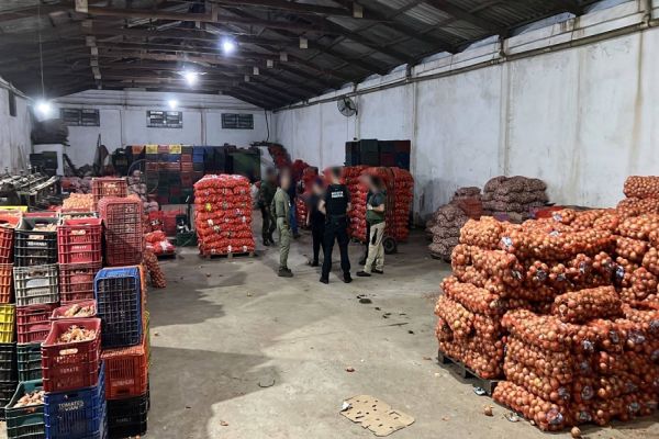 Imagem referente a notícia: Receita Federal apreende 25 toneladas de alho e cebola importados irregularmente da Argentina