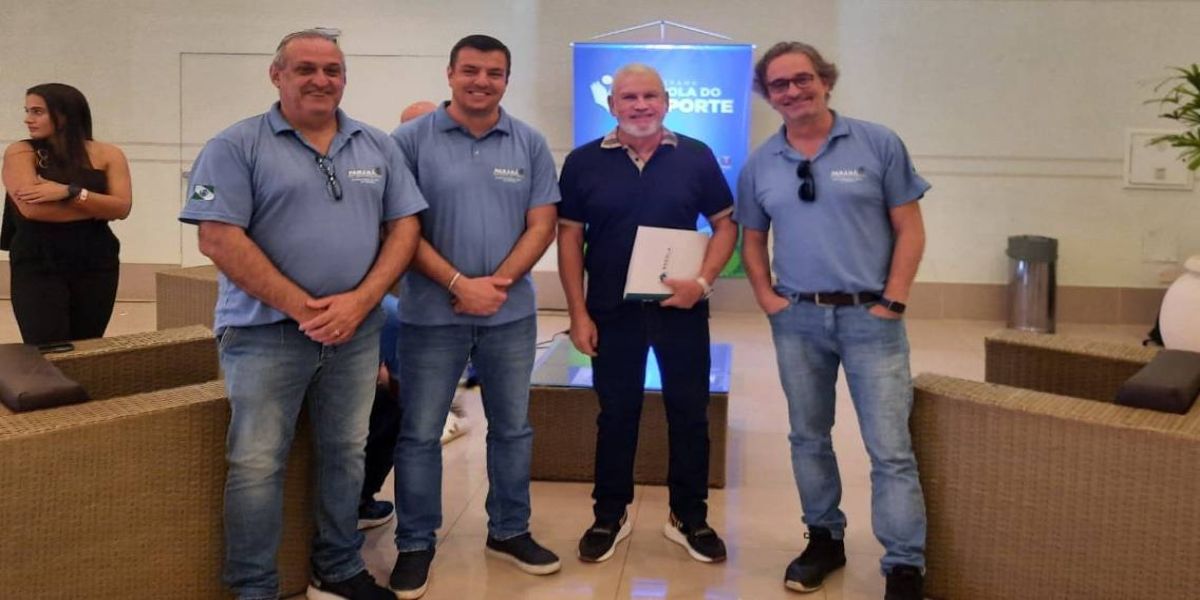 Prefeito e secretário de esportes de Guaraniaçu participam do programa "O Esporte que Queremos"