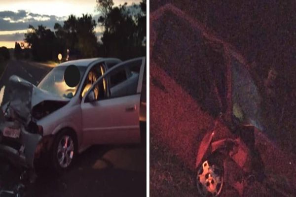 Colisão frontal entre veículos deixa uma pessoa morta na PR 466