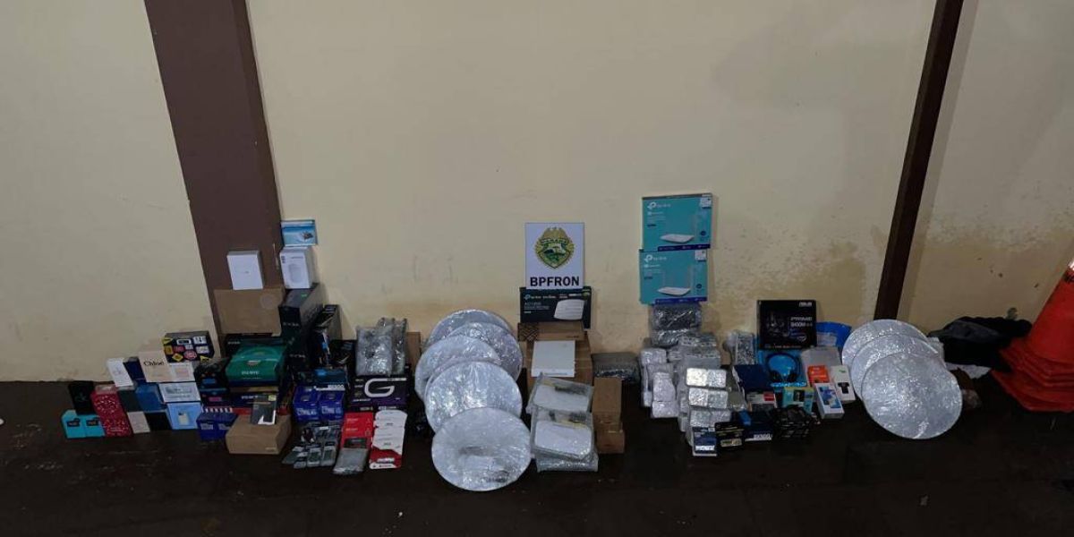 BPFRON apreende descaminho e contrabando na BR-369 em Ubiratã