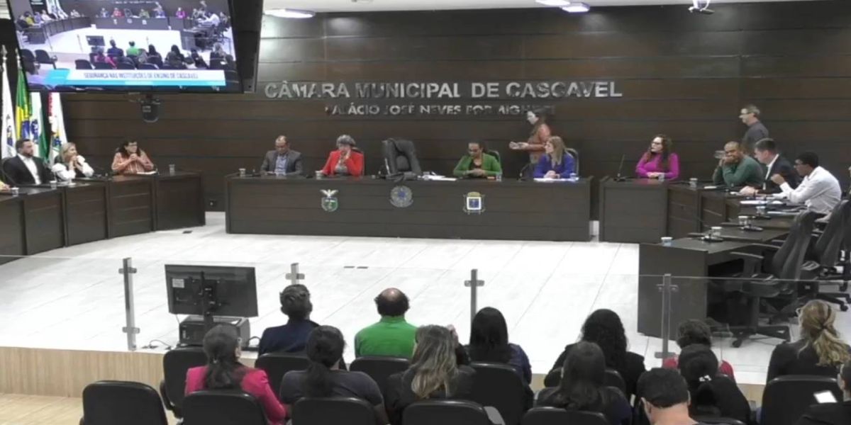 Realizada audiência pública para discutir segurança nas escolas de Cascavel