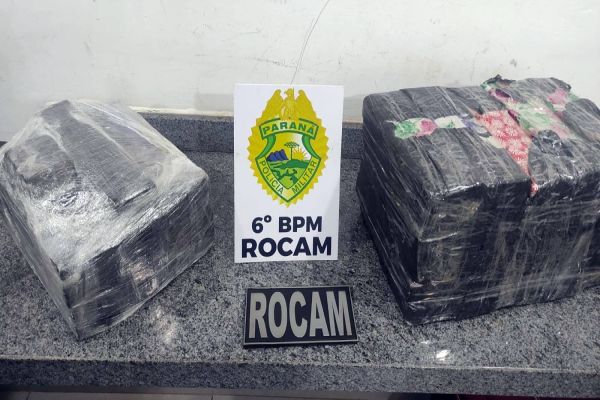 Polícia Militar apreende 30kg de maconha e prende dois homens em Cascavel