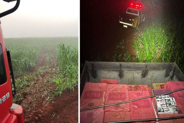PRE apreende caminhão transportando cigarros contrabandeados na PR-180 em Nova Aurora