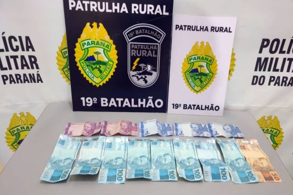 Patrulha Rural prende dois homens com notas falsas após denúncias em Toledo