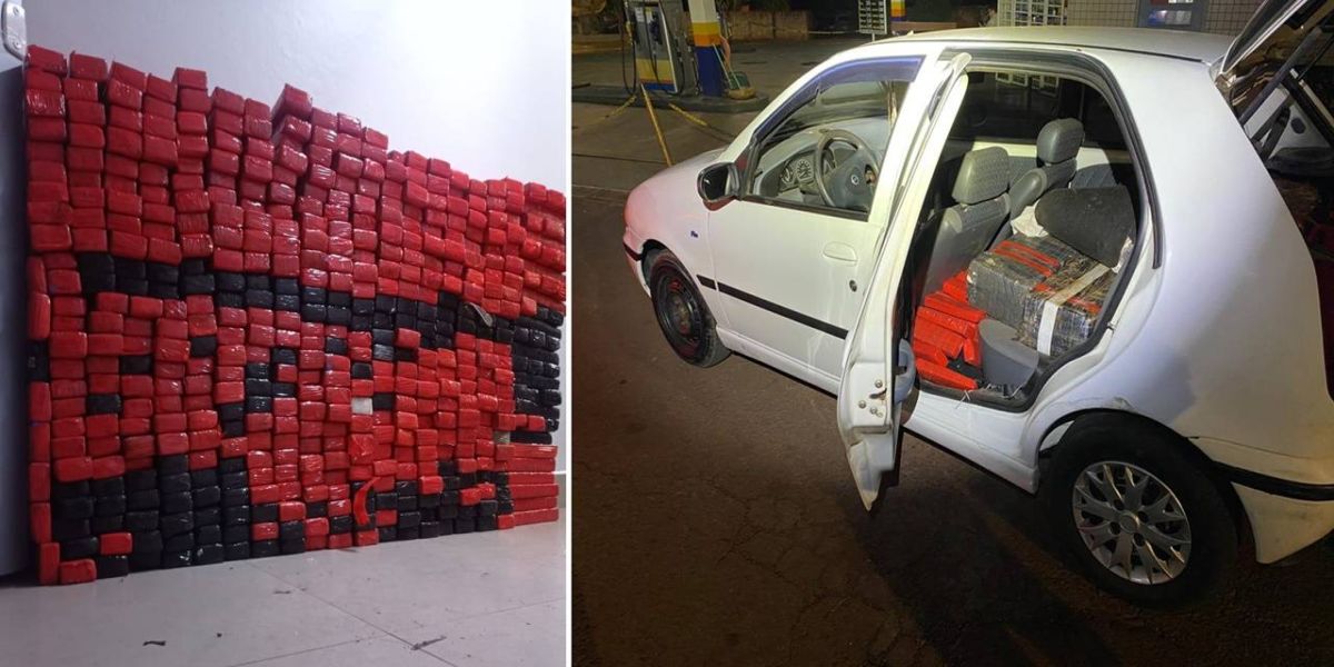 Durante operação policial, PRE apreende mais de 300kg de maconha em Ouro Verde do Oeste