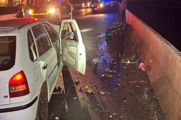 Motociclista morre e o motorista do outro veículo é preso por embriaguez ao volante na BR-163