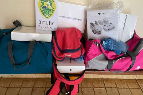 Polícia Militar realiza apreensão de mercadorias de descaminho em Corbélia