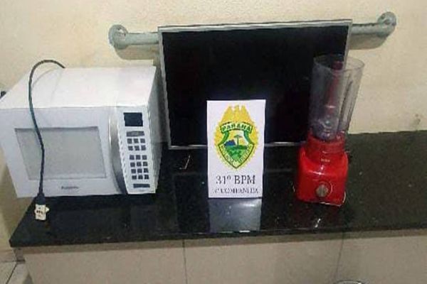 Polícia Militar recupera objetos furtados em residência de Corbélia