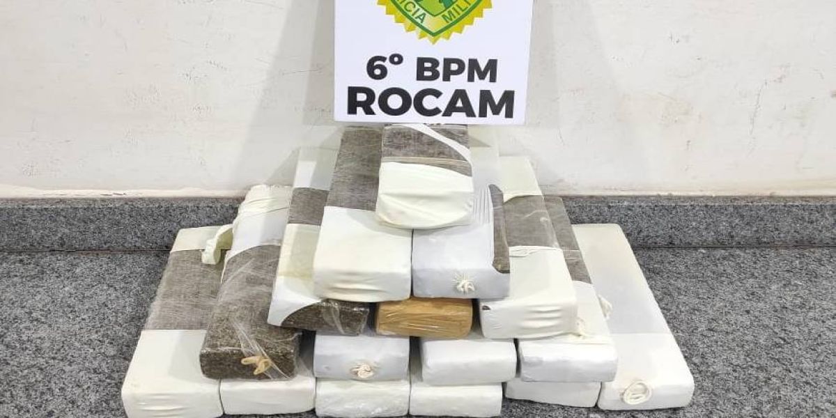 Polícia Militar prende homem e apreende 13 kg de maconha em Céu Azul