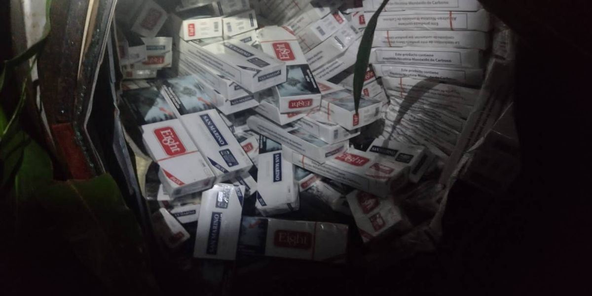Polícia Militar realiza apreensão de carga de cigarros contrabandeados na BR-369 em Corbélia