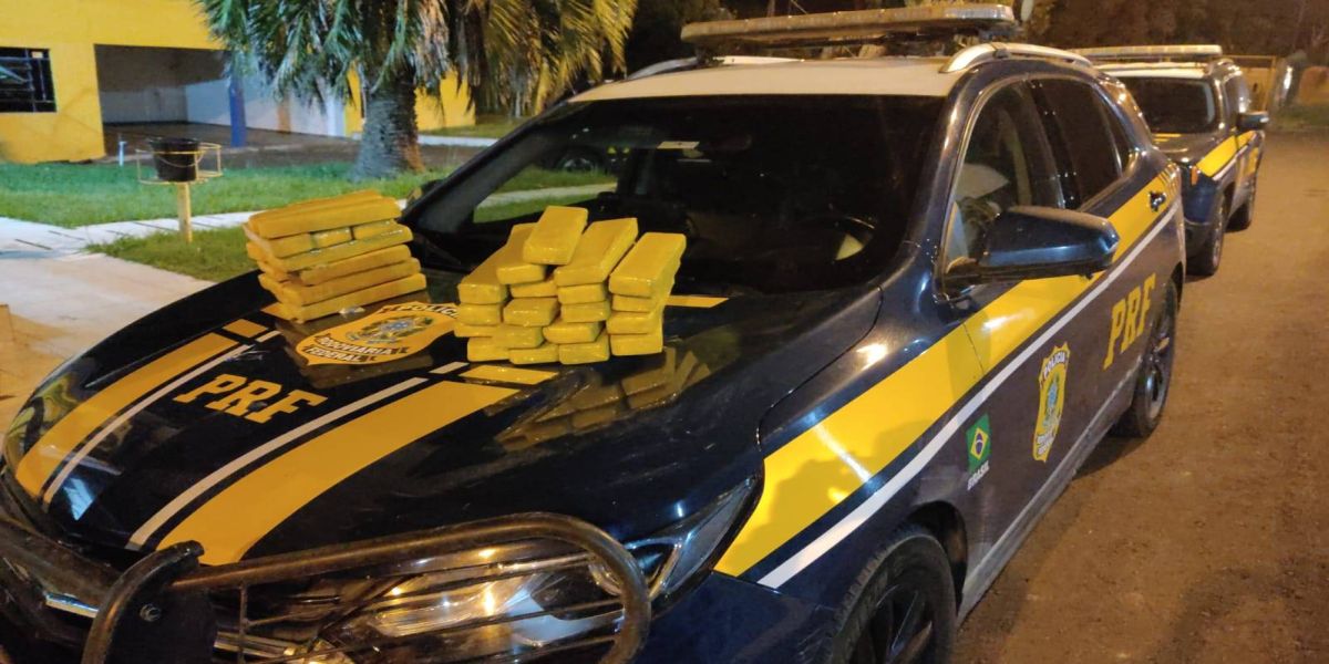 PRF prende homem transportando drogas e mandado em aberto por homicídio na BR-277