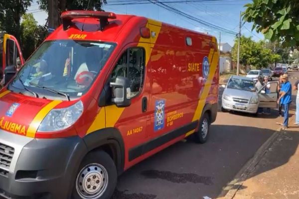 Ciclista fica em estado grave após ser atingido por carro, no Jardim Clarito