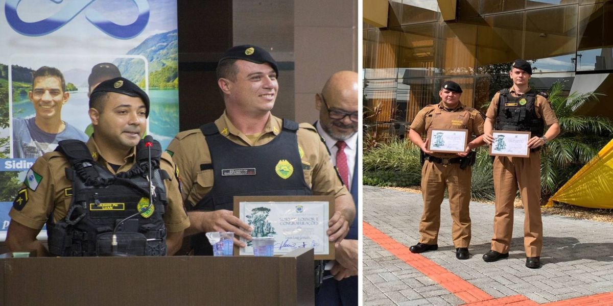 Policiais militares de Corbélia são homenageados na Câmara de Vereadores de Cascavel