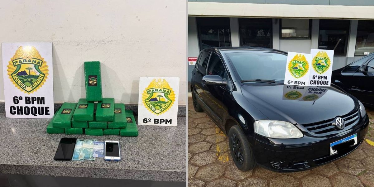 Homem é preso por tráfico de drogas e direção perigosa na BR-369 em Cascavel