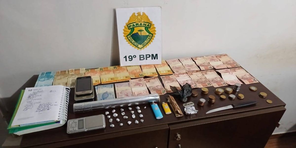 Casal é preso por tráfico de drogas após abordagem policial em Toledo