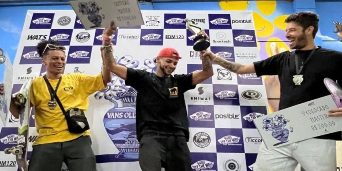Vans Old is Gold: Cascavelense sobe ao pódio em evento que reuniu as lendas do Skate