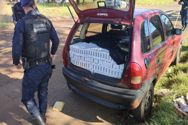 Guarda Municipal de Cascavel apreende carga de cigarros contrabandeados em ação de fiscalização