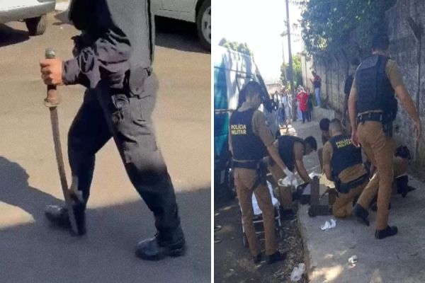 Homem armado com espada samurai é baleado após invadir tribunal no Norte Pioneiro do Paraná