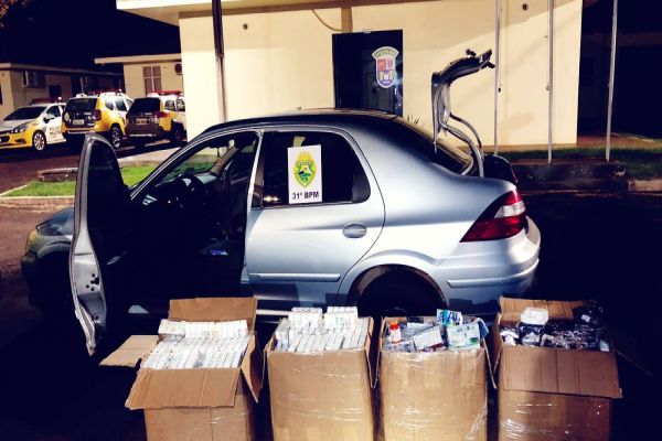 Polícia Militar apreende veículo carregado com contrabando de anabolizantes em Assis Chateaubriand