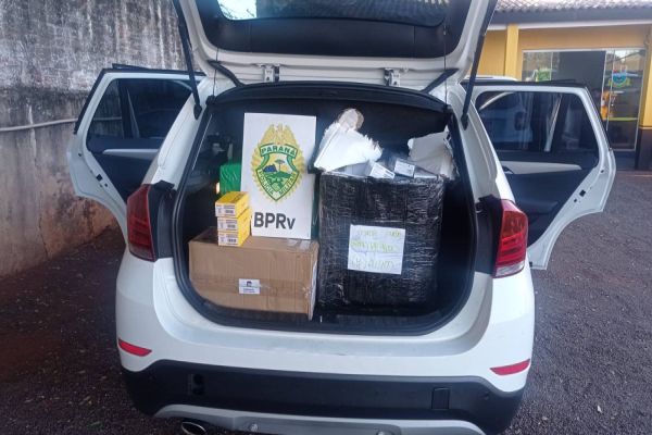 Polícia Rodoviária Estadual apreende veículo transportando carga ilegal de celulares na PR-180