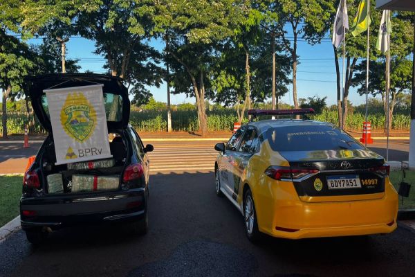 Polícia Rodoviária Estadual realiza apreensão de grande quantidade de maconha na PR-488