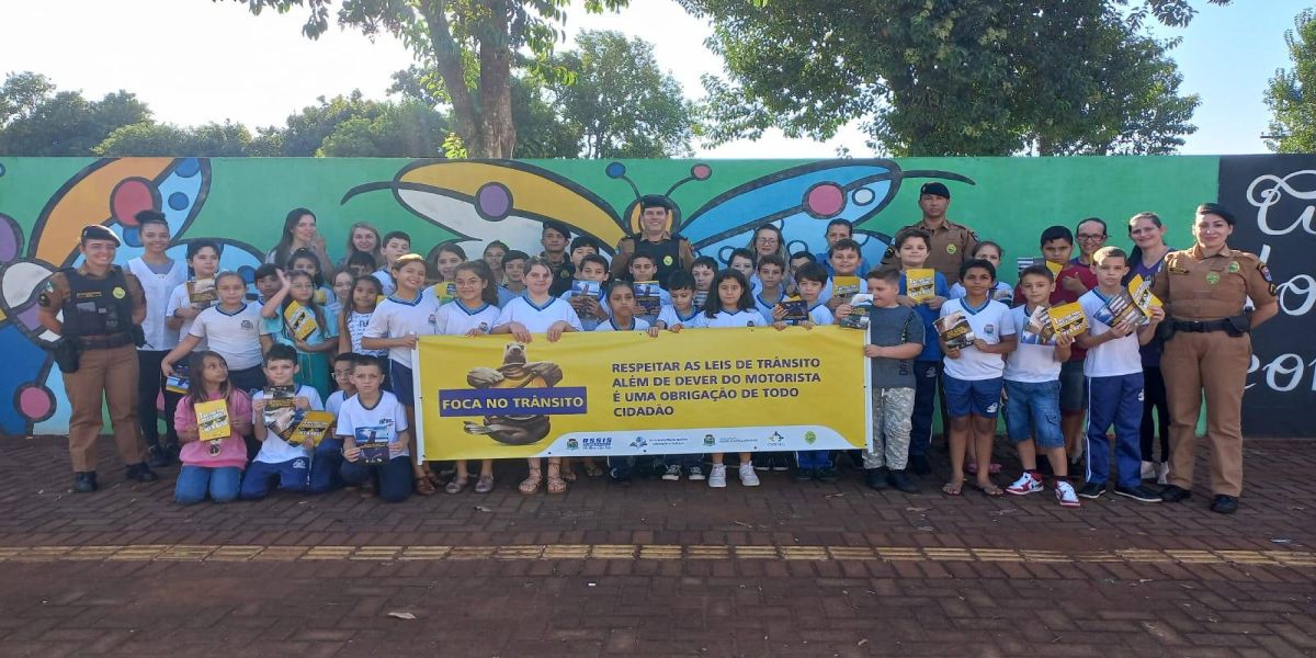 "Projeto 'Foca no Trânsito' promove conscientização e segurança para alunos em Assis Chateaubriand