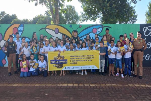 "Projeto 'Foca no Trânsito' promove conscientização e segurança para alunos em Assis Chateaubriand