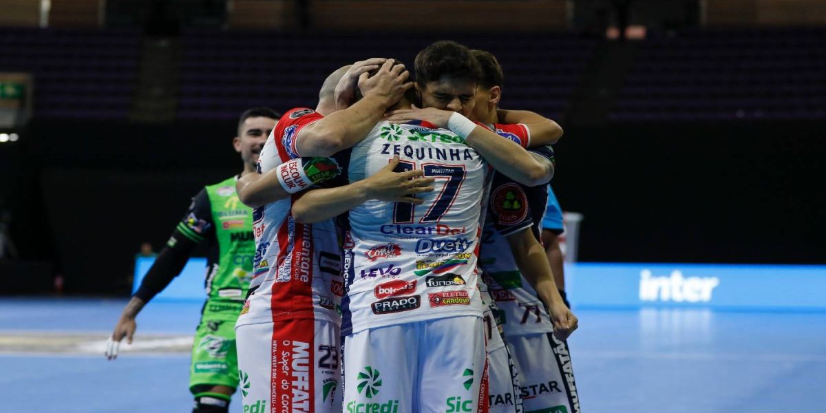 Cascavel Futsal enfrentará o Joinville na final da Libertadores após vitória sobre o SS Bocca