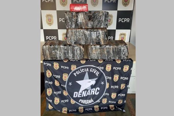 Imagem referente a notícia: Denarc Cascavel apreende mais de 100 kg de maconha em operação na região de Nova Santa Rosa