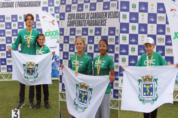 CRC eleva bandeira de Cascavel no pódio da Copa Brasil de Canoagem