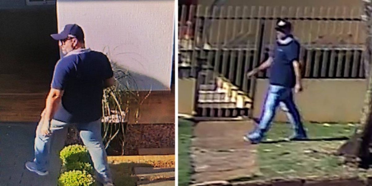 Polícia Civil de Corbélia pede apoio da população para identificar suspeito de invadir residências
