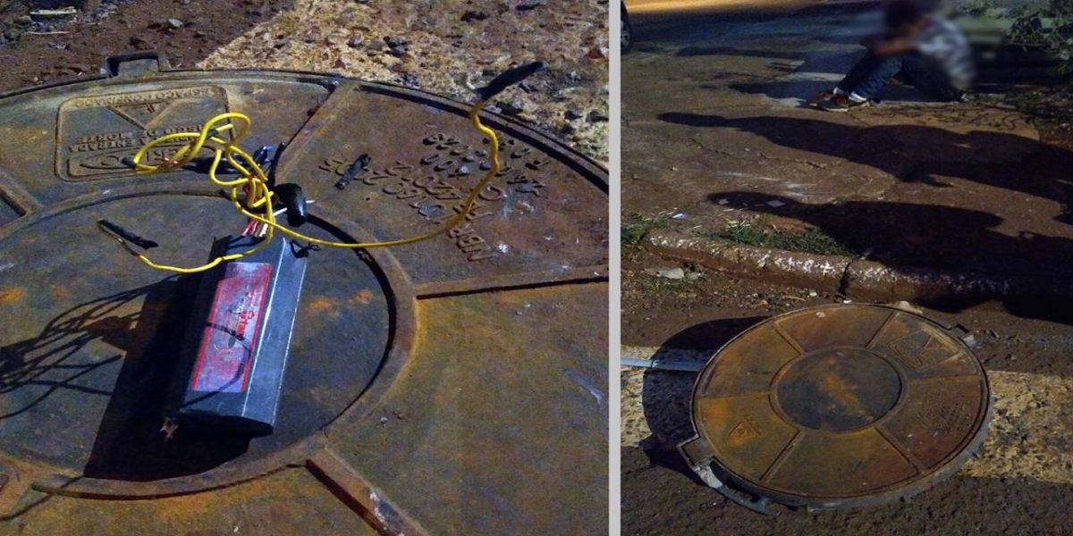 Homem é detido pela Guarda Municipal após furtar tampa de bueiro no Julieta Bueno