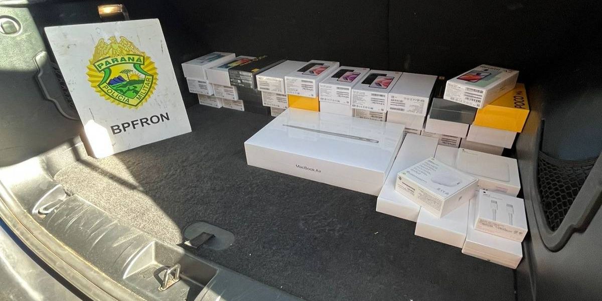 BPFRON apreende arma de fogo, munições e eletrônicos em Santa Tereza do Oeste