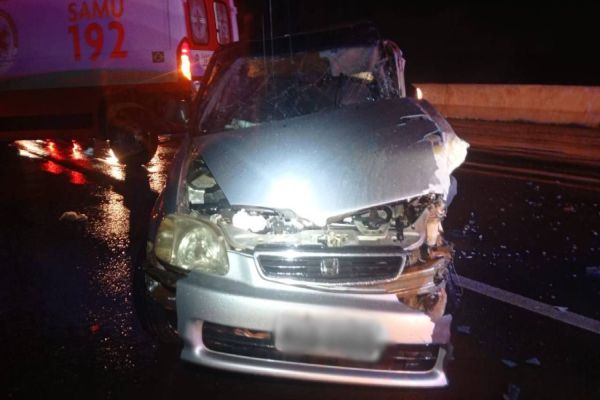 Grave acidente na BR-163 em Cascavel deixa quatro pessoas feridas