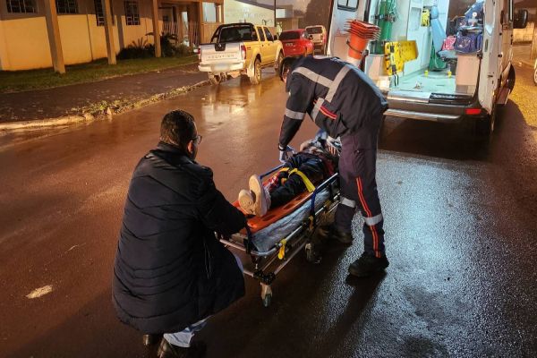 Adolescente é atropelada em Diamante do Sul e encaminhada para avaliação médica