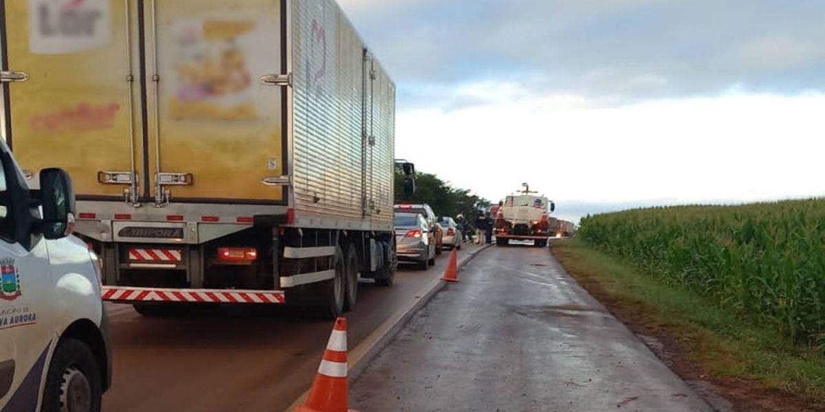 Dois acidentes são registrados na BR-369 em Corbélia; Barro na pista seria a causa dos acidentes