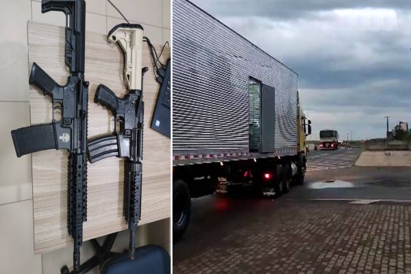 Imagem referente a notícia: PRF realiza grande apreensão de drogas, armas e munições na BR-277 em Cascavel