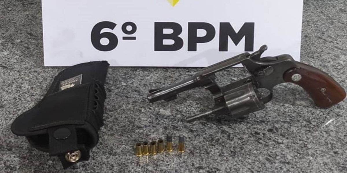 Polícia Militar apreende indivíduo com arma de fogo na Avenida Tito Muffato