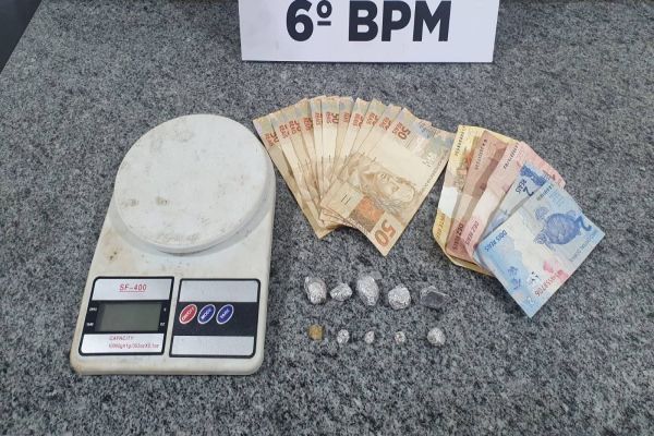 Casal é preso por tráfico de drogas no bairro Santa Cruz, em Cascavel