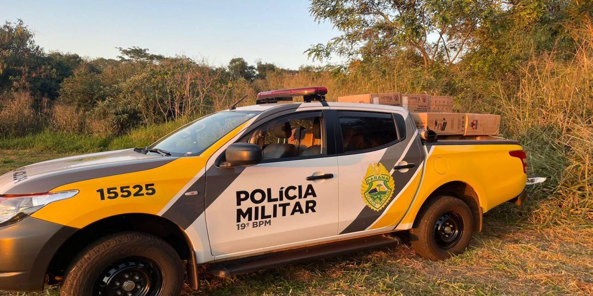 Polícia Militar de Toledo frustra contrabando e causa prejuízo de R$ 175 mil ao crime