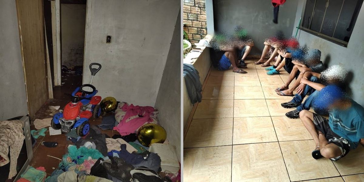 Pelotão de Choque realiza operação em casa em situação de abandono no Bairro Paulo Godoy